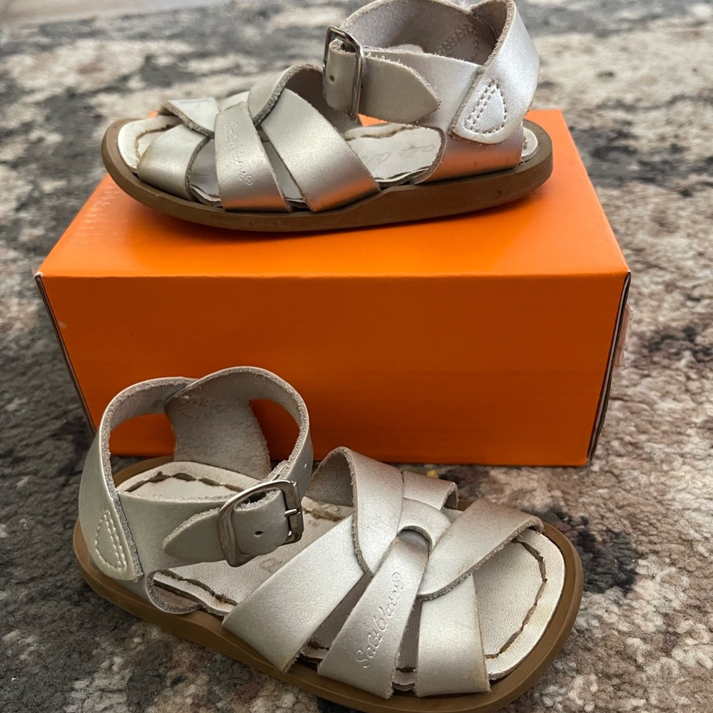 Silver sandals